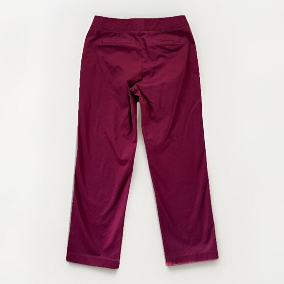LL Bean Straight Fit Chino Women's 12 Regular Red Mid Rise Side Zip‎ - Picture 2 of 13